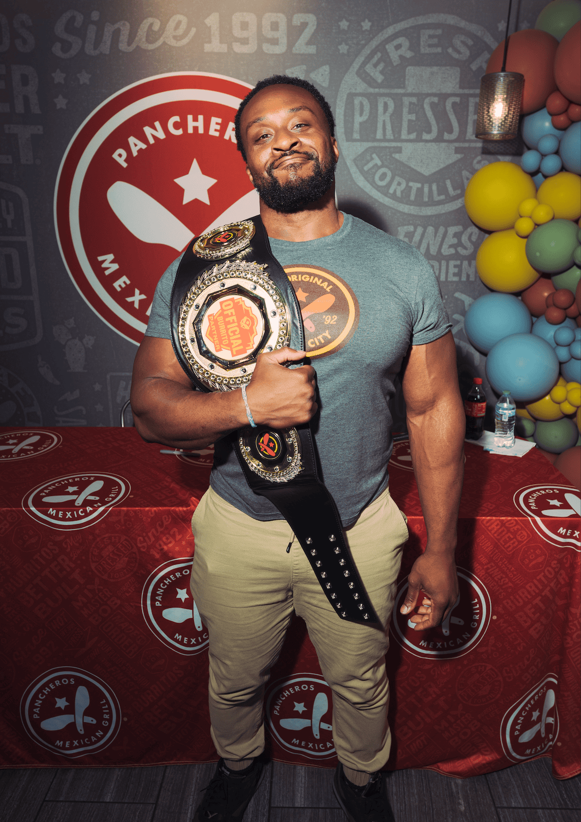 Big E at a Pancheros Meet & Greet